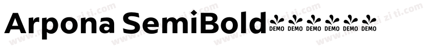 Arpona SemiBold字体转换